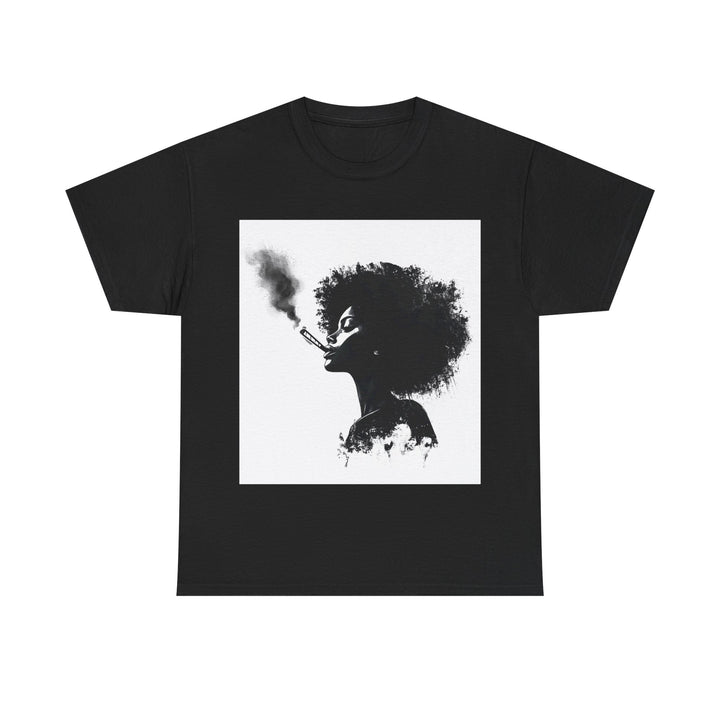 Artistic Smoke Silhouette Unisex Heavy Cotton Tee