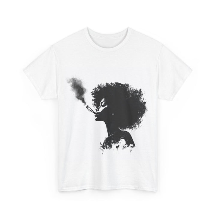 Artistic Smoke Silhouette Unisex Heavy Cotton Tee