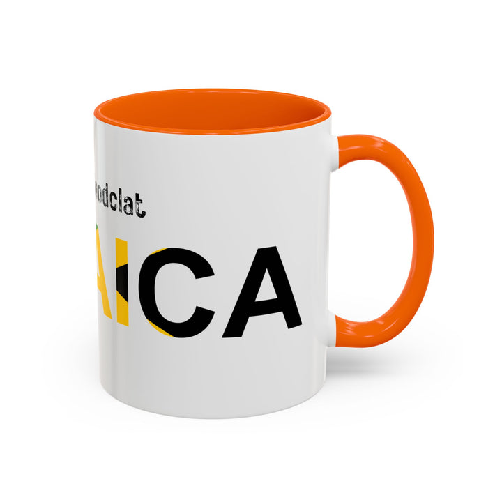 Jamaica Inspired Accent Coffee Mug - Perfect for Coffee Lovers and Island Vibes