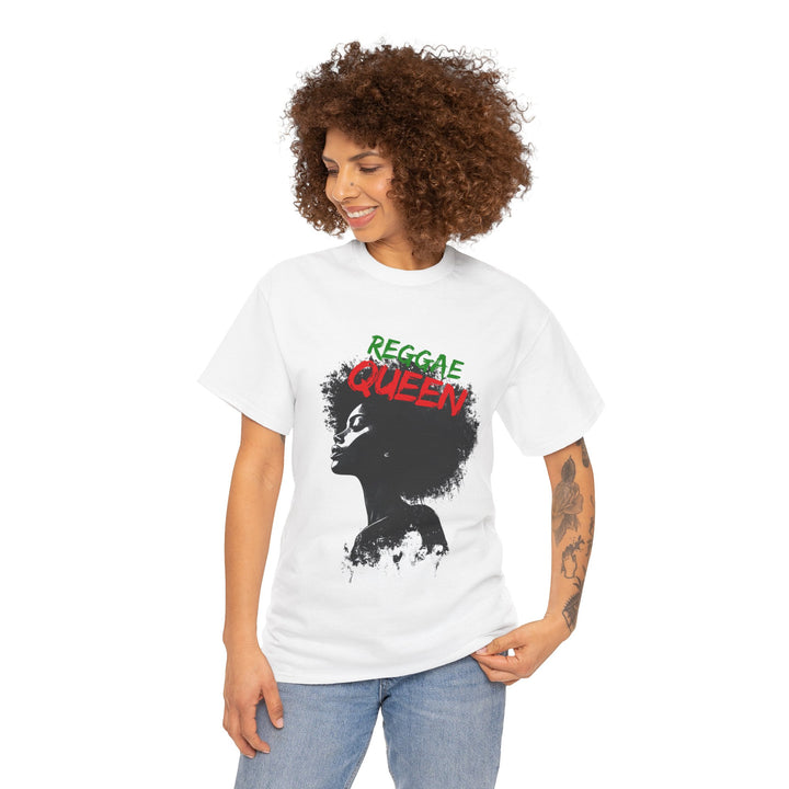 Reggae Queen Unisex Heavy Cotton Tee - Celebrate Your Vibe