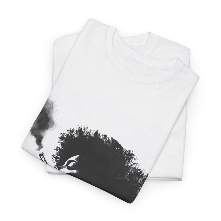 Artistic Smoke Silhouette Unisex Heavy Cotton Tee