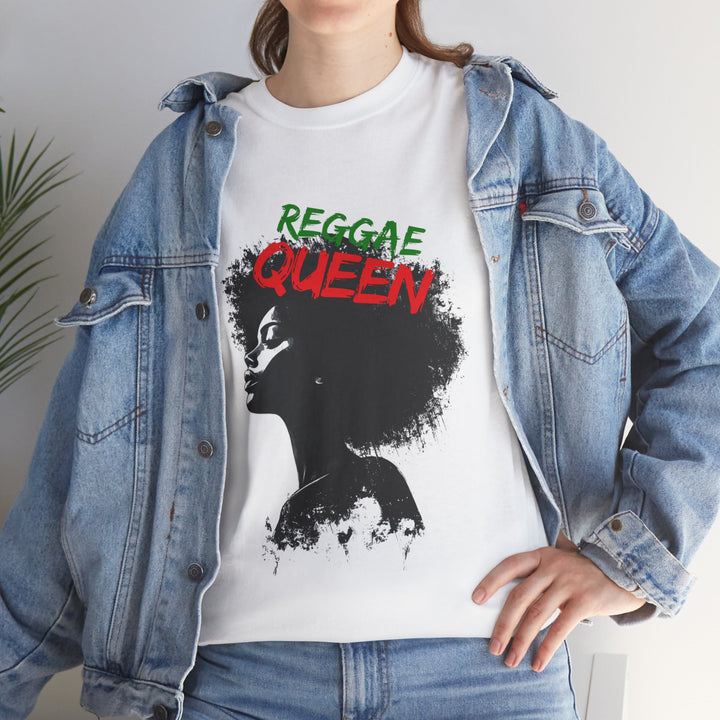 Reggae Queen Unisex Heavy Cotton Tee - Celebrate Your Vibe