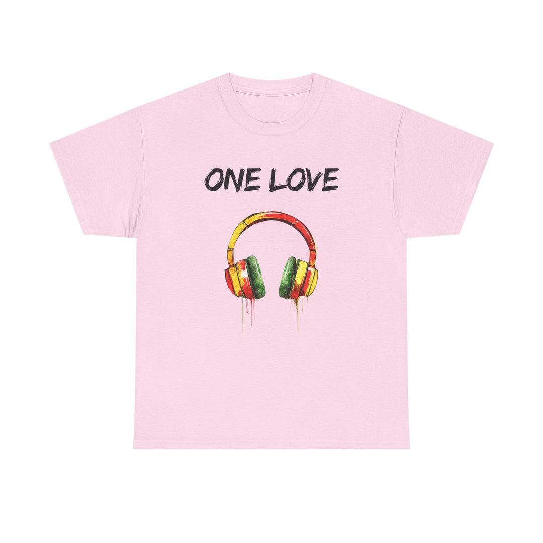 One Love Unisex Heavy Cotton Tee - Vibrant Music-Inspired Shirt