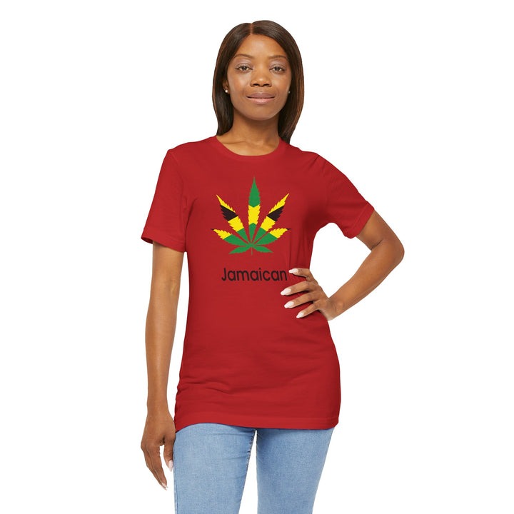 Jamaican Leaf Unisex Jersey Tee - Celebrate Culture & Vibe