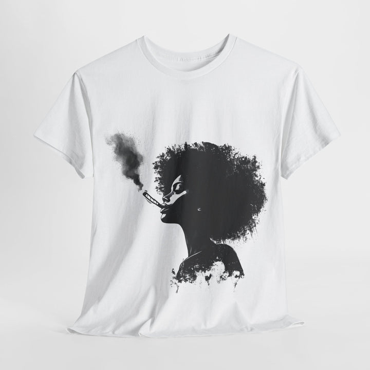 Artistic Smoke Silhouette Unisex Heavy Cotton Tee