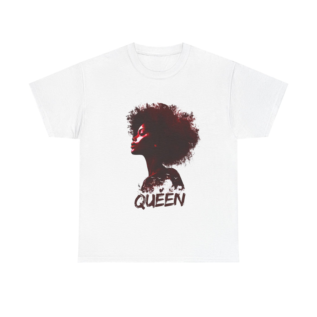 Queen Graphic Unisex Heavy Cotton Tee - Empowerment Shirt for Strong Women