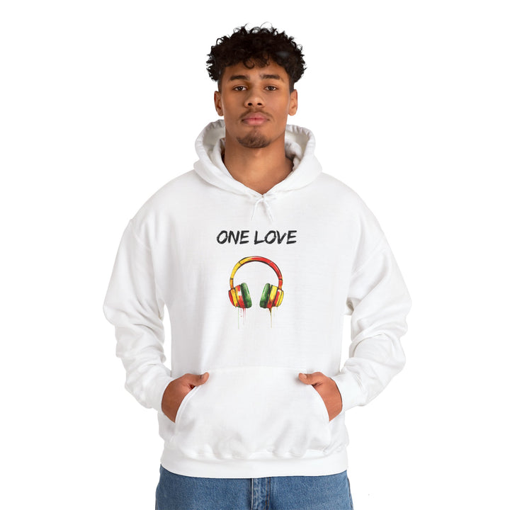 One Love Hoodie - Unisex Heavy Blend™ Sweatshirt for Music Lovers