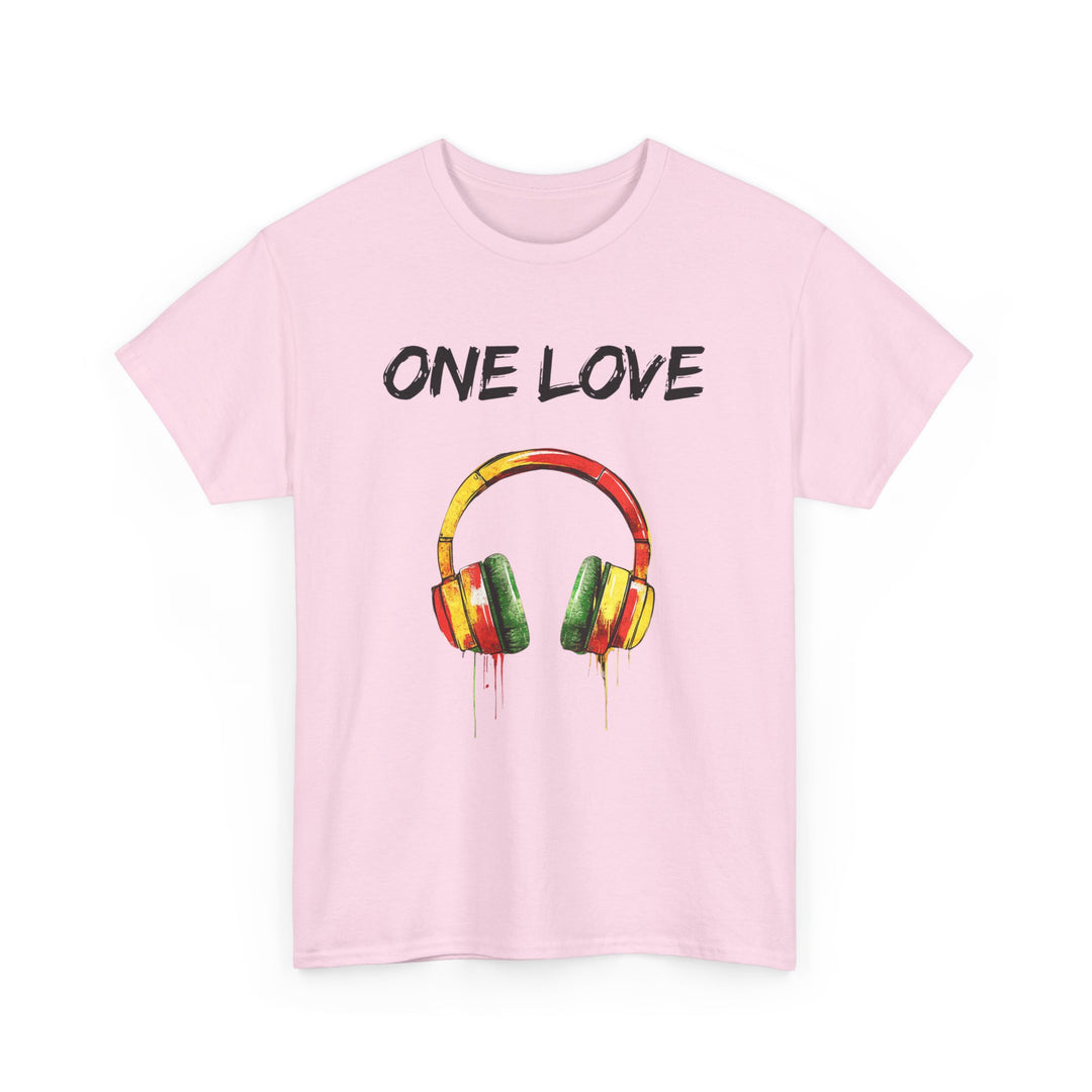 One Love Unisex Heavy Cotton Tee - Vibrant Music-Inspired Shirt