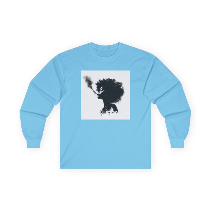 Stylish Smoke Art Long Sleeve Tee - Unisex Fashion Top