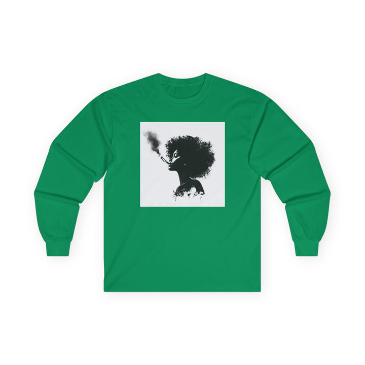 Stylish Smoke Art Long Sleeve Tee - Unisex Fashion Top