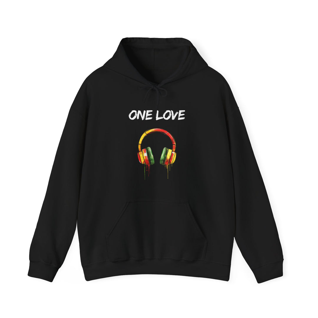 Vibrant Music Headphones Hoodie - Unisex Heavy Blend™ Sweatshirt for Music Lovers