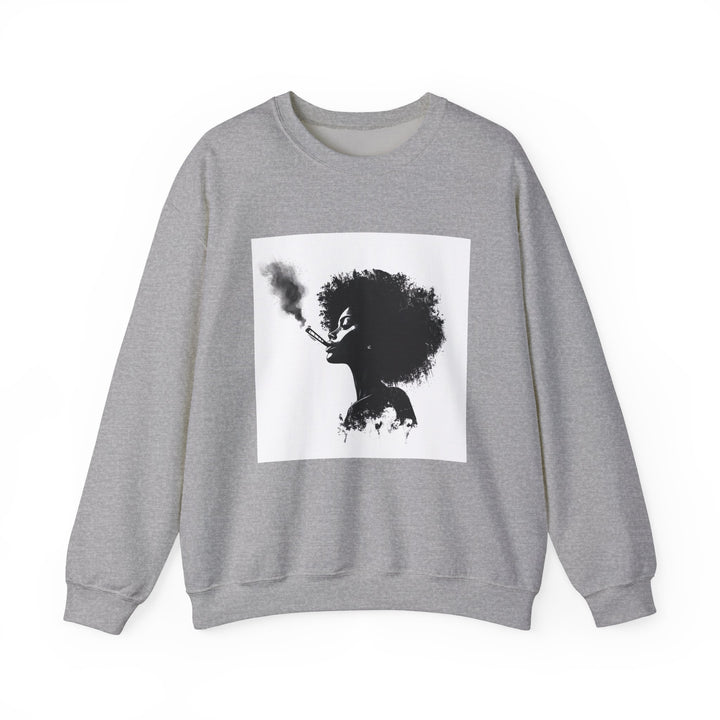 Unisex Heavy Blend™ Crewneck Sweatshirt - Artistic Afro Woman Design