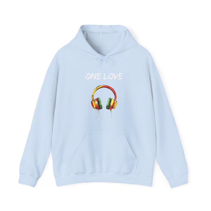 Vibrant Music Headphones Hoodie - Unisex Heavy Blend™ Sweatshirt for Music Lovers