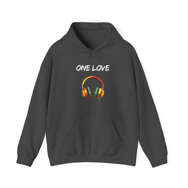 Vibrant Music Headphones Hoodie - Unisex Heavy Blend™ Sweatshirt for Music Lovers