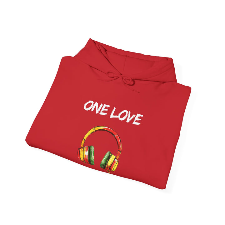 Vibrant Music Headphones Hoodie - Unisex Heavy Blend™ Sweatshirt for Music Lovers