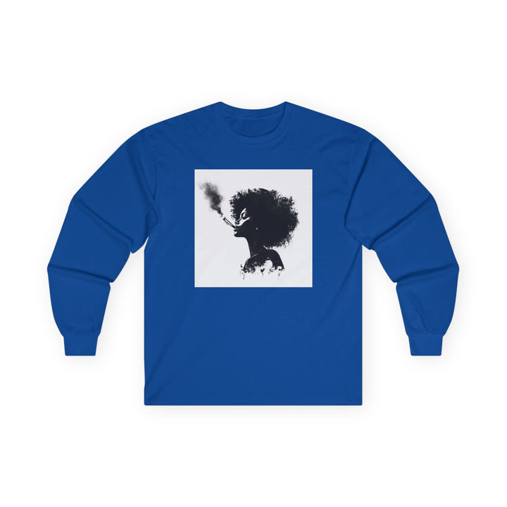 Stylish Smoke Art Long Sleeve Tee - Unisex Fashion Top