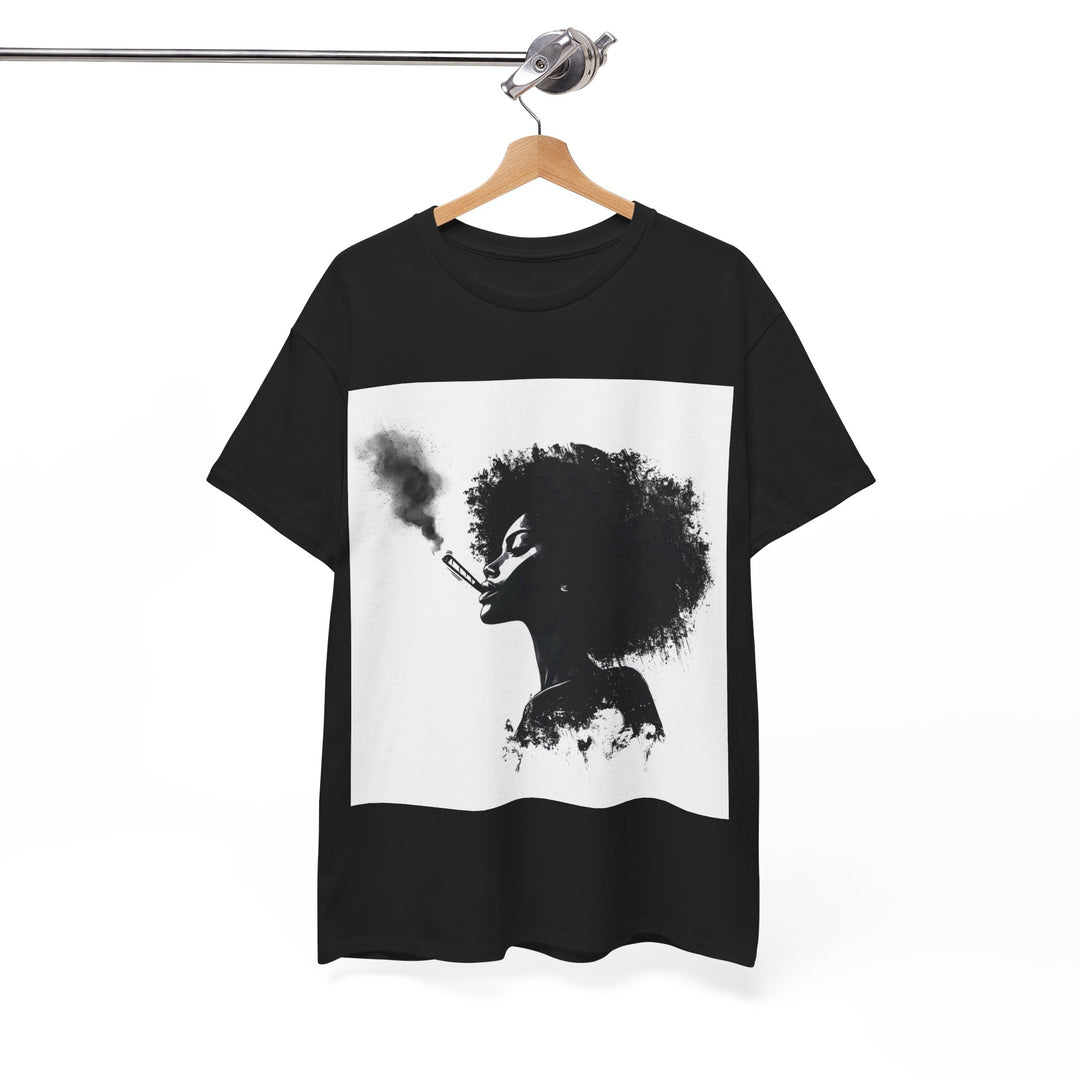 Artistic Smoke Silhouette Unisex Heavy Cotton Tee