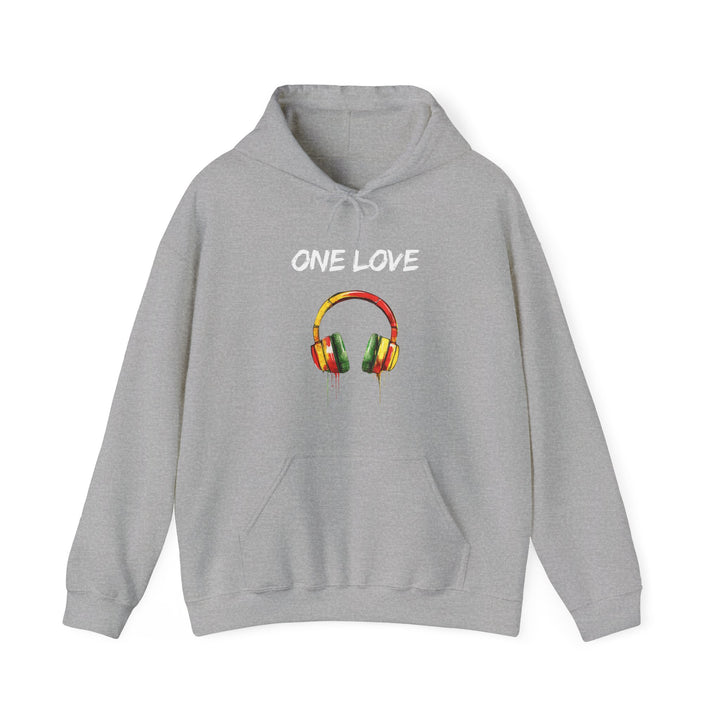 Vibrant Music Headphones Hoodie - Unisex Heavy Blend™ Sweatshirt for Music Lovers