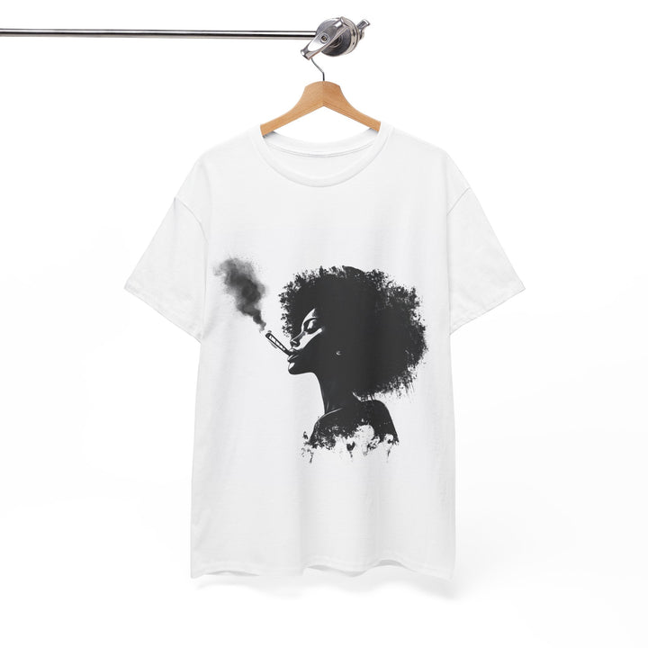 Artistic Smoke Silhouette Unisex Heavy Cotton Tee