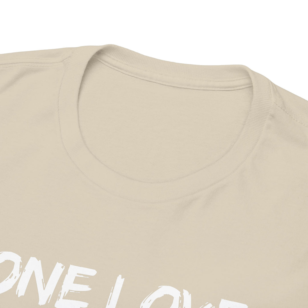 Unisex Heavy Cotton Tee - One Love Dripping Headphones Shirt